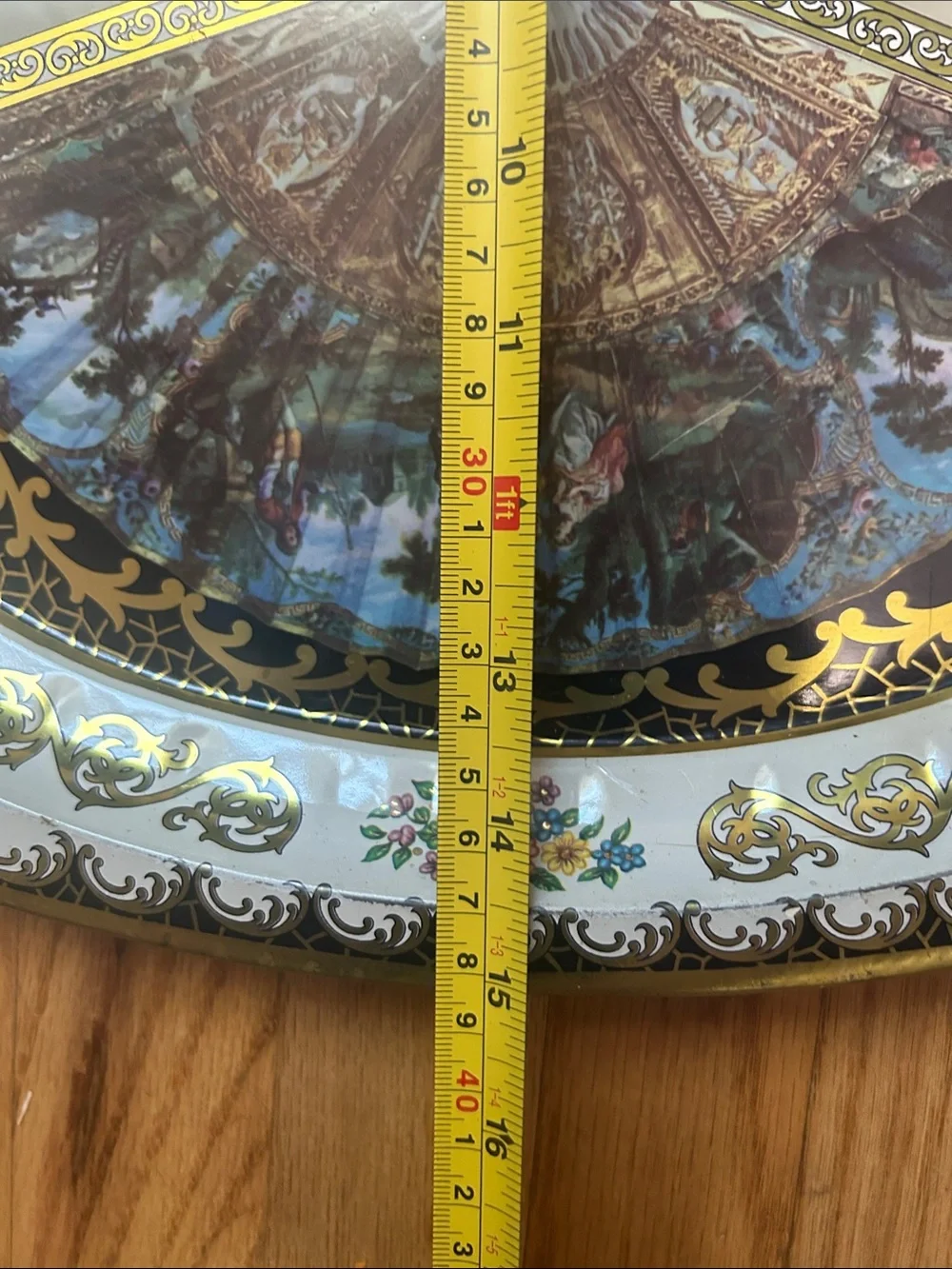 Daher Decorated Ware 1971 Floral Tin Tray Oval 20